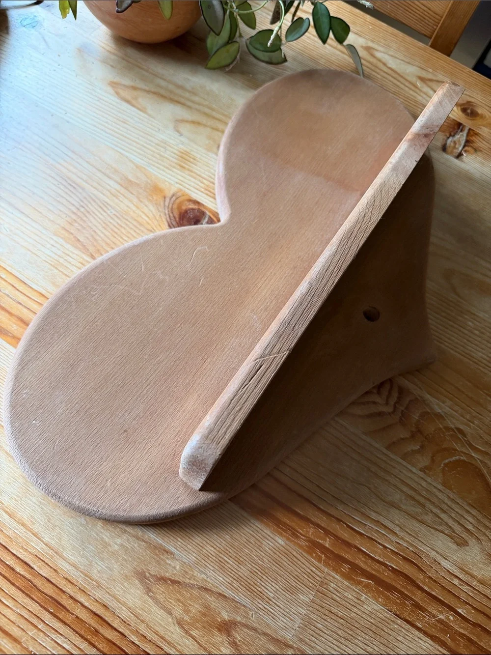 Vintage Wood Heart Wall Shelf